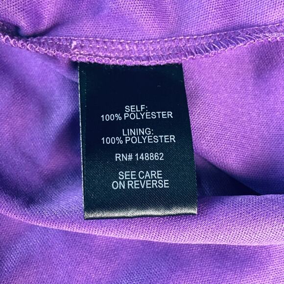 New Torrid Purple Clip Dot Chiffon Midi Dress Women's 2X /18-20 Plus Whimsygoth - Picture 14 of 15